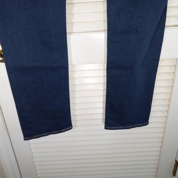 Signature Levi Strauss Jeans S51 Straight Size 36X34 (Actual 36X33.5") Dark Wash - Picture 7 of 15